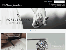 Tablet Screenshot of mathewsjewelers.com